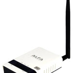The ALFA Network AIP-W502U router with 300mbps WiFi, 1 100mbps ETH-ports and
                                                 0 USB-ports