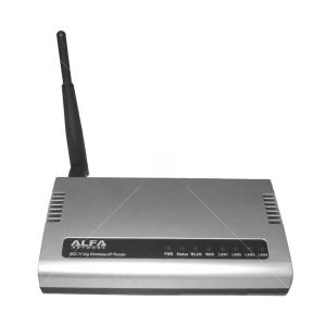 Thumbnail for the ALFA Network AIP-W610 router with 54mbps WiFi, 4 100mbps ETH-ports and
                                         0 USB-ports