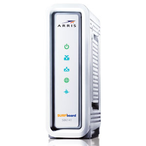 Thumbnail for the ARRIS SURFboard Motorola SURFboard SB6141 router with No WiFi, 1 N/A ETH-ports and
                                         0 USB-ports