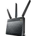 The ASUS 4G-AC55U router with Gigabit WiFi, 4 Gigabit ETH-ports and
                                                 0 USB-ports