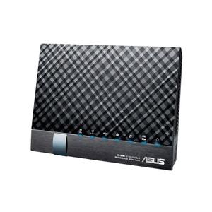 Thumbnail for the ASUS DSL-AC56U router with Gigabit WiFi, 4 N/A ETH-ports and
                                         0 USB-ports