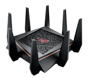 Thumbnail for the ASUS GT-AC5300 router with Gigabit WiFi, 8 N/A ETH-ports and
                                         0 USB-ports