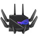 The ASUS GT-AXE16000 router has Gigabit WiFi, 4 N/A ETH-ports and 0 USB-ports. 