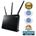 The ASUS RT-AC1900 router with Gigabit WiFi, 4 Gigabit ETH-ports and
                                                 0 USB-ports