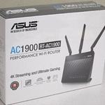 The ASUS RT-AC1900P router with Gigabit WiFi, 4 Gigabit ETH-ports and
                                                 0 USB-ports