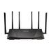 The ASUS RT-AC3200 router has Gigabit WiFi, 4 N/A ETH-ports and 0 USB-ports. It has a total combined WiFi throughput of 3200 Mpbs.<br>It is also known as the <i>ASUS Wireless-AC3200 Tri-Band Gigabit Router.</i>It also supports custom firmwares like: dd-wrt