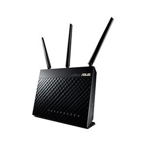 Thumbnail for the ASUS RT-AC68U router with Gigabit WiFi, 4 N/A ETH-ports and
                                         0 USB-ports