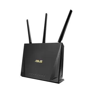 Thumbnail for the ASUS RT-AC85P router with Gigabit WiFi, 4 N/A ETH-ports and
                                         0 USB-ports