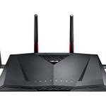 The ASUS RT-AC88U router with Gigabit WiFi, 8 N/A ETH-ports and
                                                 0 USB-ports