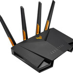 The ASUS RT-AX3000 v2 router with Gigabit WiFi, 4 N/A ETH-ports and
                                                 0 USB-ports