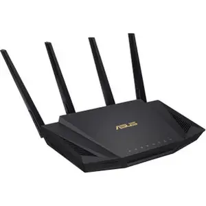 Thumbnail for the ASUS RT-AX3000 router with Gigabit WiFi, 4 N/A ETH-ports and
                                         0 USB-ports