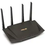 The ASUS RT-AX58U v2 router with Gigabit WiFi, 4 N/A ETH-ports and
                                                 0 USB-ports