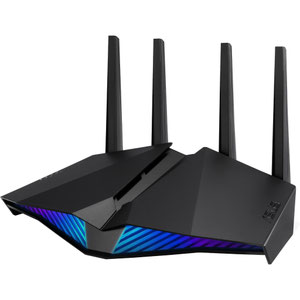 Thumbnail for the ASUS RT-AX82U router with Gigabit WiFi, 4 N/A ETH-ports and
                                         0 USB-ports