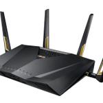The ASUS RT-AX88U router with Gigabit WiFi, 8 N/A ETH-ports and
                                                 0 USB-ports
