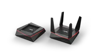 Thumbnail for the ASUS RT-AX92U router with Gigabit WiFi, 4 N/A ETH-ports and
                                         0 USB-ports
