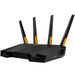 The ASUS TUF-AX3000 v2 router has Gigabit WiFi, 4 N/A ETH-ports and 0 USB-ports. 