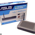 The ASUS WL-520g router with 54mbps WiFi, 4 100mbps ETH-ports and
                                                 0 USB-ports
