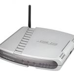The ASUS WL-550gE router with 54mbps WiFi, 4 100mbps ETH-ports and
                                                 0 USB-ports