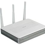 The ASUS WL-566gM router with 54mbps WiFi, 4 100mbps ETH-ports and
                                                 0 USB-ports