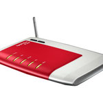 The AVM FRITZ!Box WLAN 3270 router with 300mbps WiFi, 4 100mbps ETH-ports and
                                                 0 USB-ports