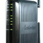 The Actiontec GT784WN router with 300mbps WiFi, 4 100mbps ETH-ports and
                                                 0 USB-ports
