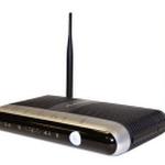 The Actiontec V1000H (Telus) router with 300mbps WiFi, 4 N/A ETH-ports and
                                                 0 USB-ports