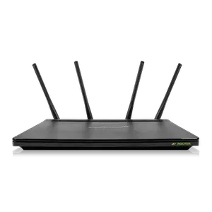 Thumbnail for the Amped Wireless RTA2600 router with Gigabit WiFi, 4 N/A ETH-ports and
                                         0 USB-ports