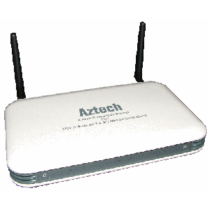 Thumbnail for the Aztech HW550-3G router with 300mbps WiFi, 4 100mbps ETH-ports and
                                         0 USB-ports