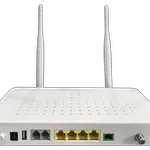The BDCOM GP1704-4GVC-S router with 300mbps WiFi, 4 100mbps ETH-ports and
                                                 0 USB-ports