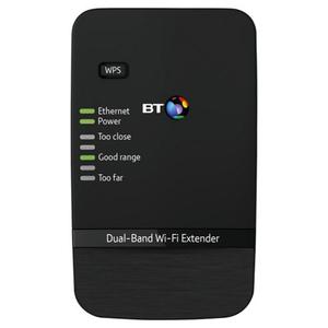 Thumbnail for the BT Dual-Band Wi-Fi Extender AC 1200 router with Gigabit WiFi,  N/A ETH-ports and
                                         0 USB-ports