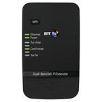 The BT Dual-Band Wi-Fi Extender N 600 router with 300mbps WiFi, 1 100mbps ETH-ports and
                                                 0 USB-ports