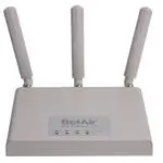 The BelAir Networks BelAir20EO router with 300mbps WiFi, 1 N/A ETH-ports and
                                                 0 USB-ports