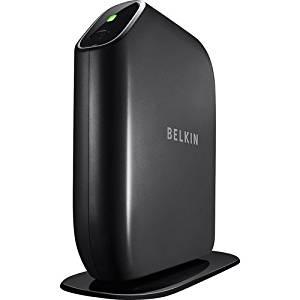 Thumbnail for the Belkin F7D4402 router with 300mbps WiFi, 4 100mbps ETH-ports and
                                         0 USB-ports