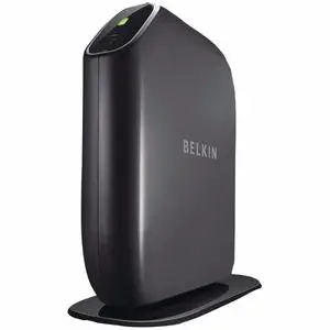 Thumbnail for the Belkin F7D8301 router with 300mbps WiFi, 4 N/A ETH-ports and
                                         0 USB-ports