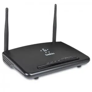 Thumbnail for the Belkin F9K1010 v2 router with 300mbps WiFi, 4 100mbps ETH-ports and
                                         0 USB-ports