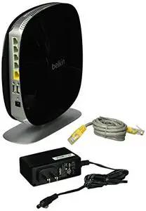 Thumbnail for the Belkin F9K1118 v1 router with Gigabit WiFi, 4 N/A ETH-ports and
                                         0 USB-ports