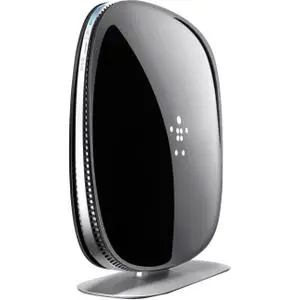 Thumbnail for the Belkin F9K1119 v2 router with Gigabit WiFi, 4 N/A ETH-ports and
                                         0 USB-ports