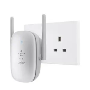 Thumbnail for the Belkin F9K1121 v1 router with 300mbps WiFi, 1 100mbps ETH-ports and
                                         0 USB-ports