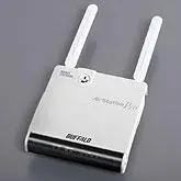 Thumbnail for the Buffalo WAPM-HP-AM54G54 router with 54mbps WiFi, 4 100mbps ETH-ports and
                                         0 USB-ports