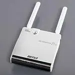 The Buffalo WAPM-HP-AM54G54 router with 54mbps WiFi, 4 100mbps ETH-ports and
                                                 0 USB-ports