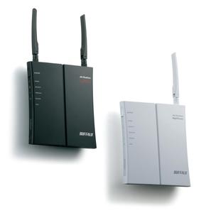 Thumbnail for the Buffalo WHR-HP-GN router with 300mbps WiFi, 4 100mbps ETH-ports and
                                         0 USB-ports