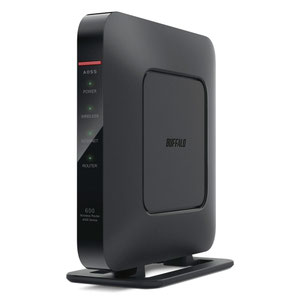 Thumbnail for the Buffalo WSR-600DHP router with 300mbps WiFi, 4 N/A ETH-ports and
                                         0 USB-ports