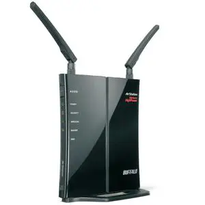 Thumbnail for the Buffalo WZR-HP-G302H router with 300mbps WiFi,  N/A ETH-ports and
                                         0 USB-ports