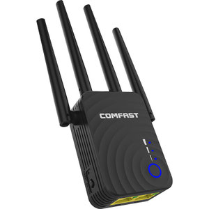 Thumbnail for the COMFAST CF-WR754AC router with Gigabit WiFi, 1 100mbps ETH-ports and
                                         0 USB-ports