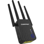 The COMFAST CF-WR754AC router with Gigabit WiFi, 1 100mbps ETH-ports and
                                                 0 USB-ports