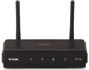Thumbnail for the D-Link DAP-1360 rev B1 router with 300mbps WiFi, 1 100mbps ETH-ports and
                                         0 USB-ports