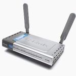 The D-Link DI-624M router with 54mbps WiFi, 4 100mbps ETH-ports and
                                                 0 USB-ports