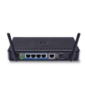 Thumbnail for the D-Link DIR-330 router with 54mbps WiFi, 4 100mbps ETH-ports and
                                         0 USB-ports