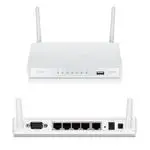 The D-Link DIR-640L router with 300mbps WiFi,   ETH-ports and
                                                 0 USB-ports