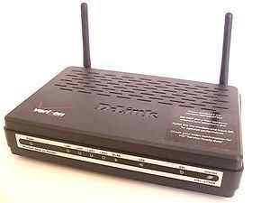 Thumbnail for the D-Link DSL-2750B rev T1 router with 300mbps WiFi, 4 100mbps ETH-ports and
                                         0 USB-ports